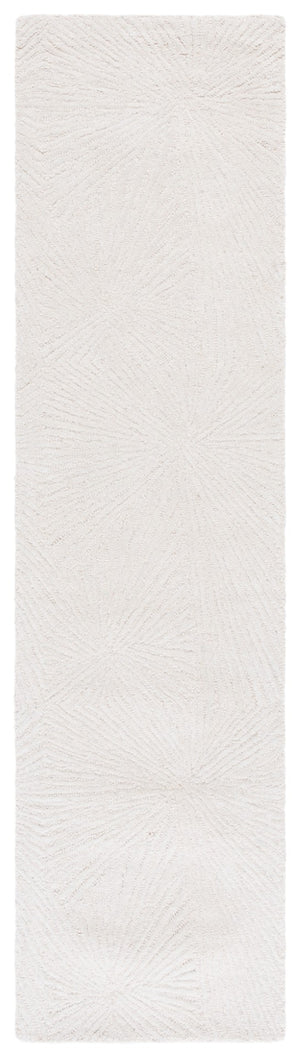 Safavieh Ebony Hand-tufted Area Rug - Luxurious Wool & Cotton Blend With Starburst Motifs For Modern Elegance Ivory 80% Wool,20% Cotton Ebn930a-3