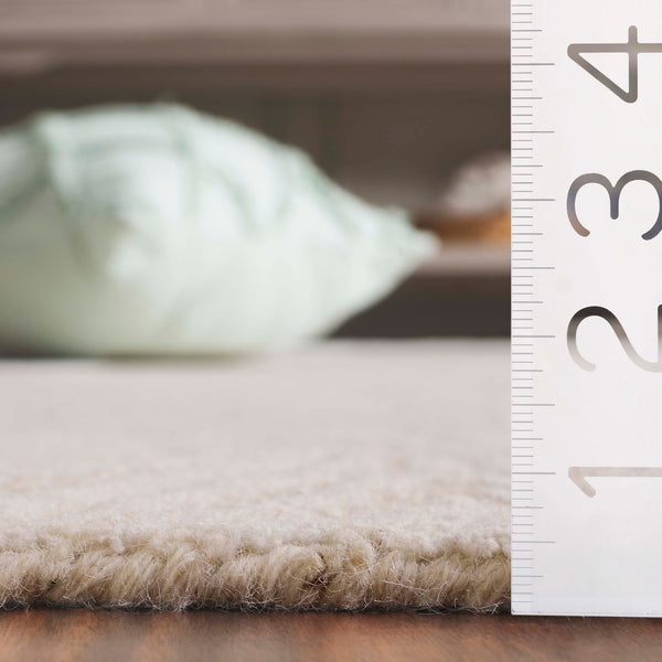 Safavieh Ebony Elegant Hand-tufted Area Rug With Subtle Geometric Pattern For A Modern Home Aesthetic Ivory 80% Wool,20% Cotton Ebn930a-5