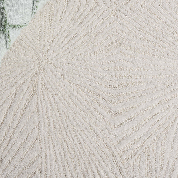 Safavieh Ebony Elegant Hand-tufted Area Rug With Subtle Geometric Pattern For A Modern Home Aesthetic Ivory 80% Wool,20% Cotton Ebn930a-5