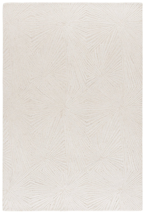 Safavieh Ebony Elegant Hand-tufted Area Rug With Subtle Geometric Pattern For A Modern Home Aesthetic Ivory 80% Wool,20% Cotton Ebn930a-5