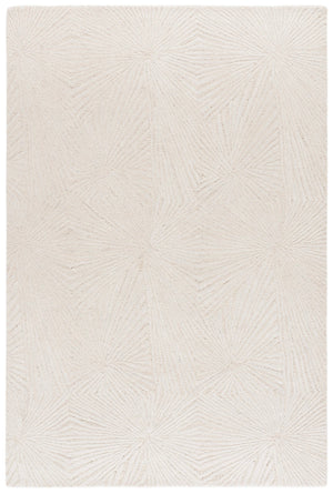 Safavieh Ebony Hand-tufted Area Rug - Luxurious Wool & Cotton Blend With Starburst Motifs For Modern Elegance Ivory 80% Wool,20% Cotton Ebn930a-3