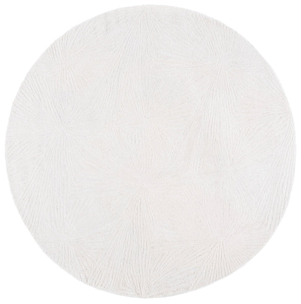 Safavieh Ebony Elegant Hand-tufted Area Rug With Subtle Geometric Pattern For A Modern Home Aesthetic Ivory 80% Wool,20% Cotton Ebn930a-6r