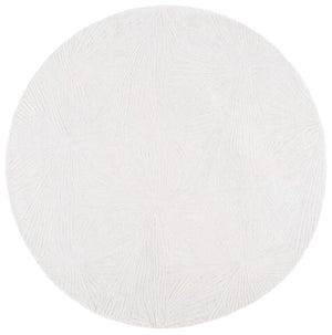 Safavieh Ebony Hand-tufted Area Rug - Luxurious Wool & Cotton Blend With Starburst Motifs For Modern Elegance Ivory 80% Wool,20% Cotton Ebn930a-3