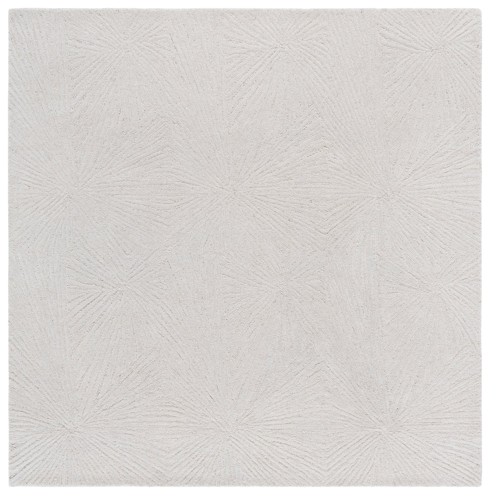 Safavieh Ebony Elegant Hand-tufted Area Rug With Subtle Geometric Pattern For A Modern Home Aesthetic Ivory 80% Wool,20% Cotton Ebn930a-6sq