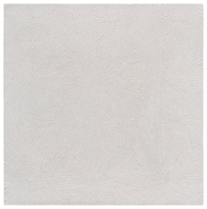 Safavieh Ebony Elegant Hand-tufted Area Rug With Subtle Geometric Pattern For A Modern Home Aesthetic Ivory 80% Wool,20% Cotton Ebn930a-6sq