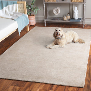 Safavieh Ebony Hand-tufted Wool-cotton Area Rug - Luxurious Medium Pile For Comfort And Style In Any Space Beige ,Ivory 80% Wool 20% Cotton Ebn950b-5