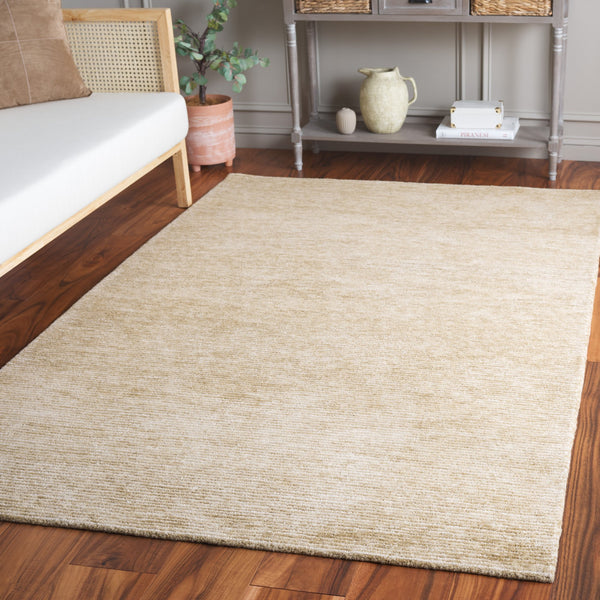 Safavieh Ebony Hand-tufted Wool-cotton Area Rug - Luxurious Medium Pile For Comfort And Style In Any Space Gold ,Ivory 80% Wool 20% Cotton Ebn950d-5