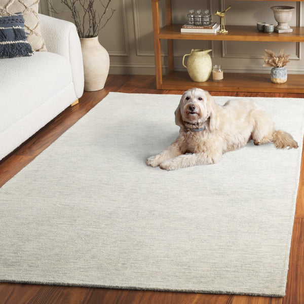 Safavieh Ebony Hand-tufted Area Rug - Elegant Wool-cotton Blend For Modern And Classic Home Decor Spaces Turquoise ,Ivory 80% Wool 20% Cotton Ebn950k-6