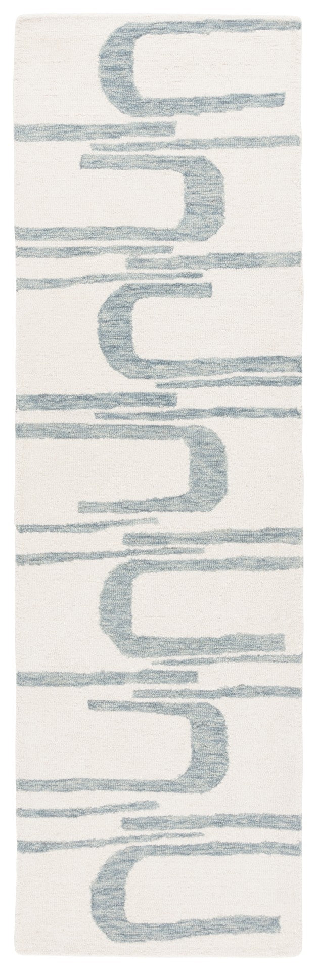 Safavieh Ebony Hand-tufted Area Rug - Elegant Indian Craftsmanship Blending Comfort And Timeless Style Ivory ,Blue 80% Wool 20% Cotton Ebn951m-6