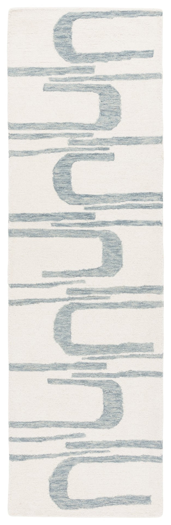 Safavieh Ebony Hand-tufted Area Rug - Elegant Indian Craftsmanship Blending Comfort And Timeless Style Ivory ,Blue 80% Wool 20% Cotton Ebn951m-6