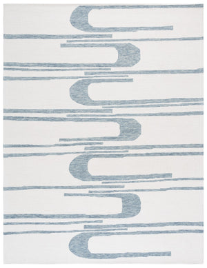 Safavieh Ebony Hand-tufted Area Rug - Elegant Indian Craftsmanship Blending Comfort And Timeless Style Ivory ,Blue 80% Wool 20% Cotton Ebn951m-6