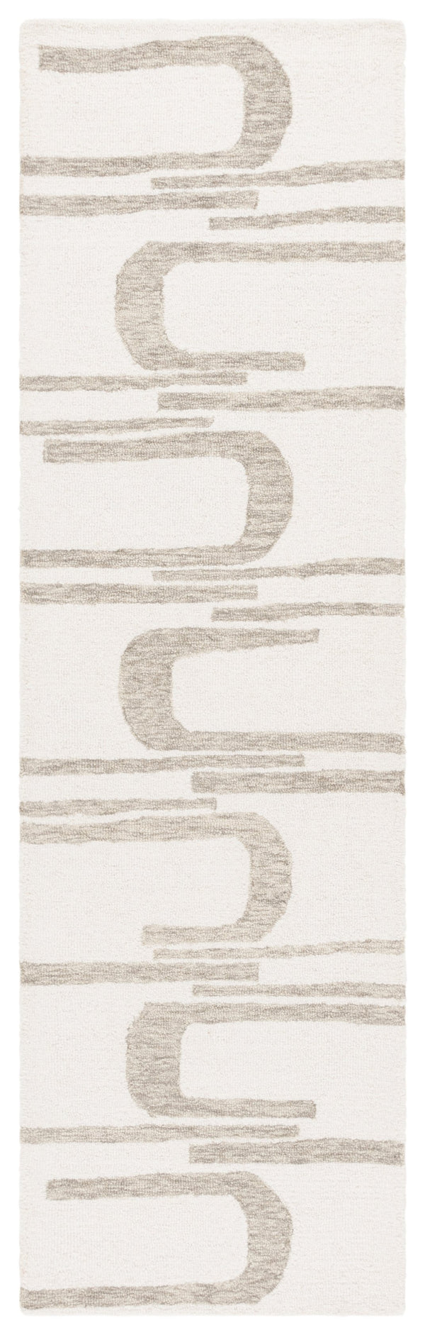 Safavieh Ebony Handcrafted Runner Area Rug - Luxurious Wool And Cotton Blend For Elegant Home Décor Ivory ,Green 80% Wool 20% Cotton Ebn951y-28