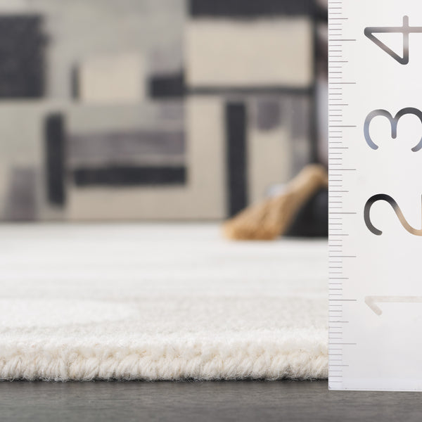 Safavieh Ebony Handcrafted Runner Area Rug - Luxurious Wool And Cotton Blend For Elegant Home Décor Ivory ,Green 80% Wool 20% Cotton Ebn951y-5