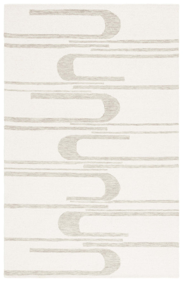 Safavieh Ebony Hand-tufted Area Rug - Elegant Indian Craftsmanship Blending Comfort And Timeless Style Ivory ,Green 80% Wool 20% Cotton Ebn951y-6