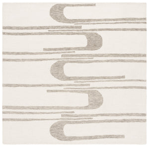 Safavieh Ebony Handcrafted Runner Area Rug - Luxurious Wool And Cotton Blend For Elegant Home Décor Ivory ,Green 80% Wool 20% Cotton Ebn951y-6sq