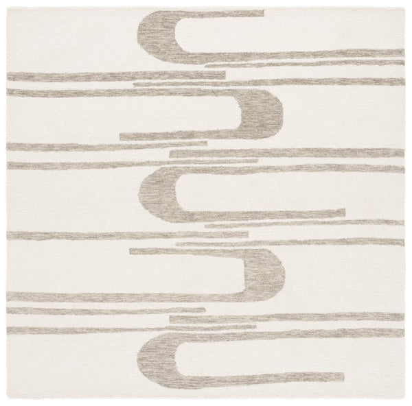 Safavieh Ebony Hand-tufted Area Rug - Elegant Indian Craftsmanship Blending Comfort And Timeless Style Ivory ,Green 80% Wool 20% Cotton Ebn951y-6