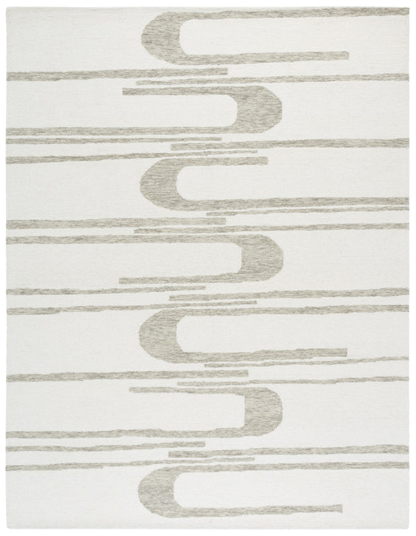 Safavieh Ebony Hand-tufted Area Rug - Elegant Indian Craftsmanship Blending Comfort And Timeless Style Ivory ,Green 80% Wool 20% Cotton Ebn951y-6