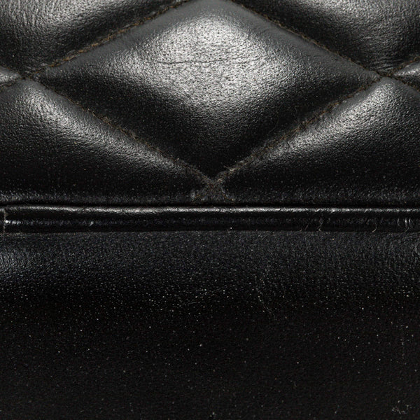 Rowena Interiors Diamond-Stitched Genuine Leather Upholstered Bench with Solid Mango Wood Legs for Entryway Black EC1657