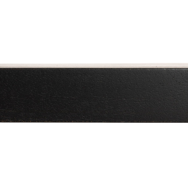 Rowena Interiors Waterfall Edge Solid Mango Wood Coffee Table Sculptural Grain Living Room Accent Black EC1721