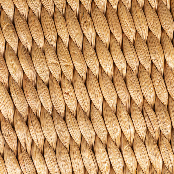 Rowena Interiors Woven Water Hyacinth Counter Stool Natural Fiber Over Solid Wood Boho Kitchen Bar EC1790