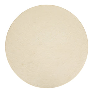 Rowena Interiors Tapered Pedestal Side Table Matte Cream Magnesium Oxide Sculptural Indoor Outdoor Accent EC1912