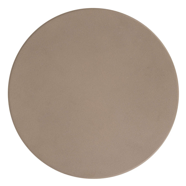 Rowena Interiors Stacked Disc Metal Side Table Sculptural Geometric Form for Modern Living Spaces Beige EC1925