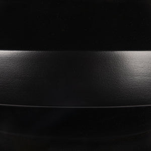 Rowena Interiors Stacked Disc Sculptural Metal Coffee Table Matte Black Accordion Art Piece EC1952