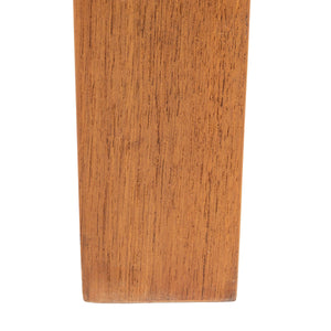 Rowena Interiors Square Solid Teak Marble Dining Table Seats Four Farmhouse Style Compact Nook Walnut Finish EC1986