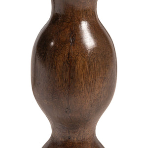 Rowena Interiors Round Solid Mango Wood Accent Table Walnut Finish Tripod Base Mid-Century Style EC1991