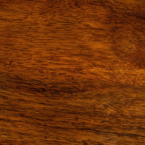 Rowena Interiors Round Mango Wood Coffee Table with Bobbin Turned Legs Walnut Finish Boho Living Room EC1992