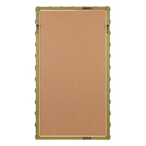 Rowena Interiors Medium Gloss Sage Green Dowel Frame Wall Mirror for Entryway or Bedroom Decor EC2019