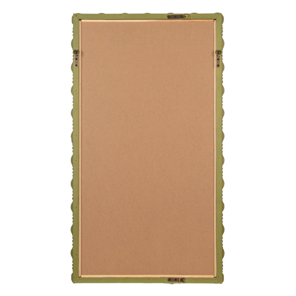 Rowena Interiors Medium Gloss Sage Green Dowel Frame Wall Mirror for Entryway or Bedroom Decor EC2019