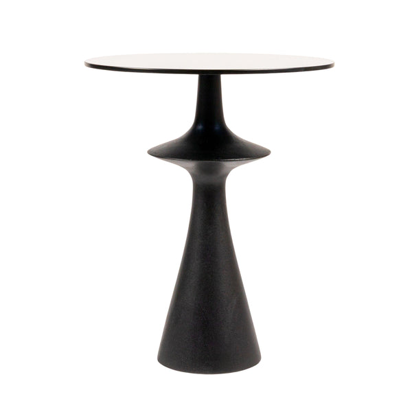 Rowena Interiors Round Mango Wood and Tinted Glass Accent Table for Modern Eclectic Living Spaces Brown EC2025MC