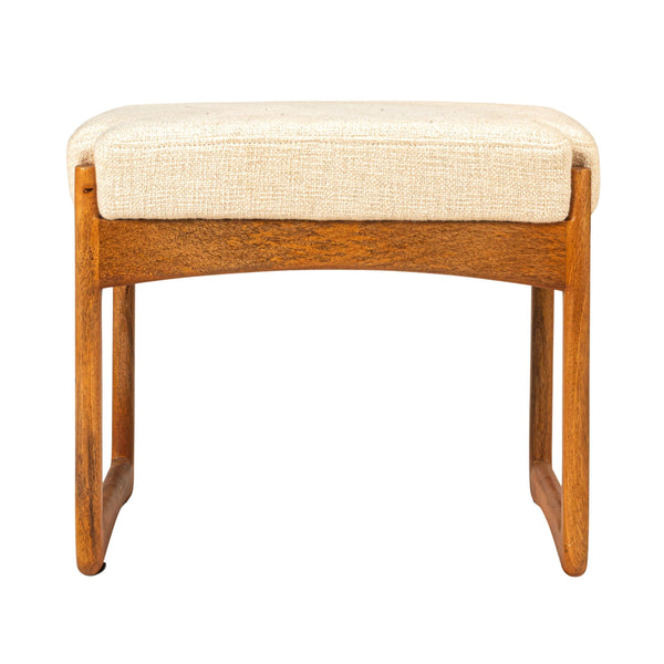 Rowena Interiors Rectangular Mango Wood Boucle Upholstered Bench for Bedroom Entryway or Living Room EC2059