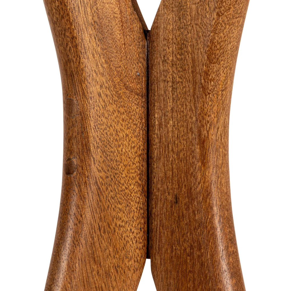 Rowena Interiors Round Marble Top Mango Wood Pedestal Accent Table for Living Room or Bedroom Walnut Finish EC2065