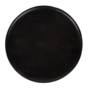 Rowena Interiors Metal Martini Silhouette Cast Aluminum Accent Table Glam Living Room Pedestal Black EC2082