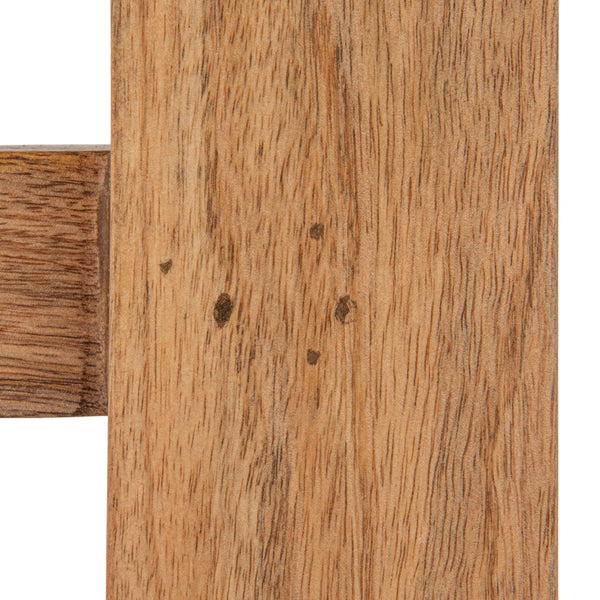 Rowena Interiors Mango Wood Marble Top Console Table Natural Stone Kitchen Island for Entryway EC2095
