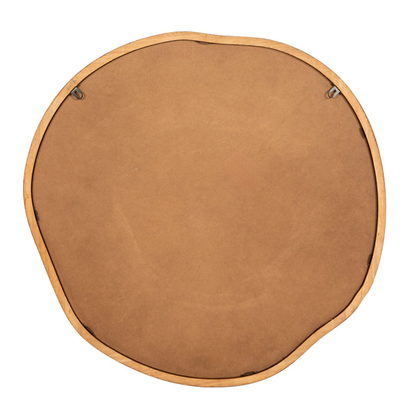 Rowena Interiors Organic Rubberwood Wall Mirror with Sculptural Silhouette for Modern Farmhouse Decor EC2112