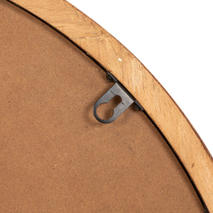 Rowena Interiors Organic Rubberwood Wall Mirror with Sculptural Silhouette for Modern Farmhouse Decor EC2112