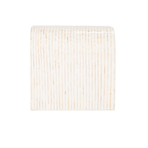 Rowena Interiors Mother of Pearl Shell Inlay Accent Table Iridescent Mosaic Waterfall Silhouette EC2155