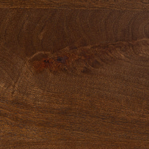 Rowena Interiors Mango Wood Rectangular Dining Table Walnut Finish Angular Base Seats Eight EC2208MC