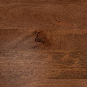 Rowena Interiors Mango Wood Waterfall Desk Solid Grain Sculptural Console for Modern Interiors Walnut EC2213