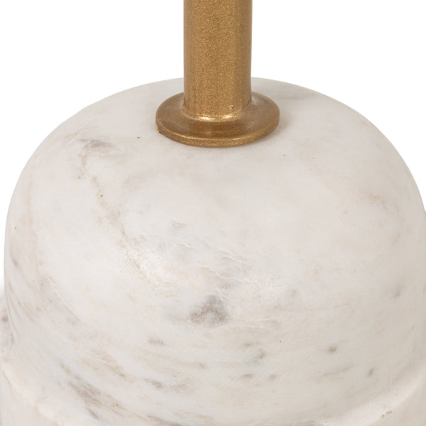Rowena Interiors Natural Agate Slice Pedestal Drink Table with Brass Post and Marble Base EC2215