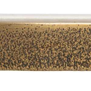 Rowena Interiors Abstract Marble Top Coffee Table with Gold Tapered Legs for Glam Living Rooms EC2233MC