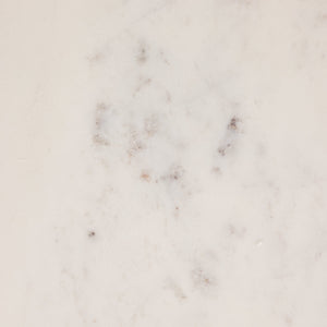 Rowena Interiors Abstract Marble Top End Table with Tapered Gold Legs Sculptural Living Room Accent EC2234