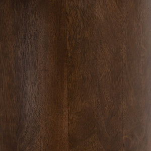 Rowena Interiors Asymmetrical Mango Wood Oval Coffee Table Sculptural Pedestal Base Tray Top EC2236MC