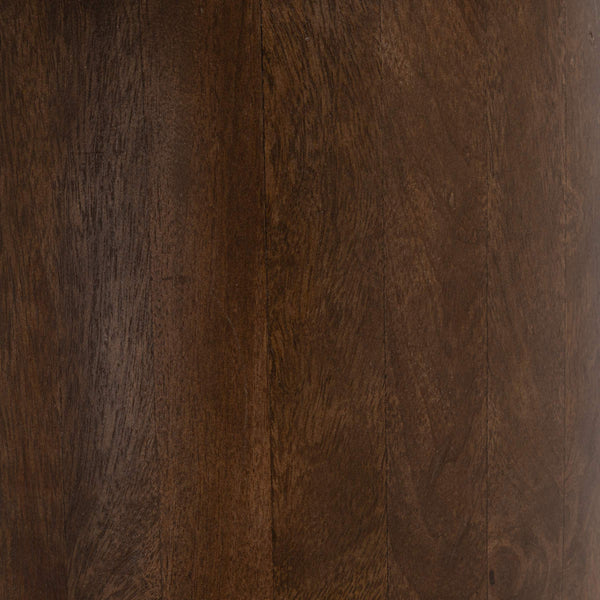 Rowena Interiors Asymmetrical Mango Wood Oval Coffee Table Sculptural Pedestal Base Tray Top EC2236MC