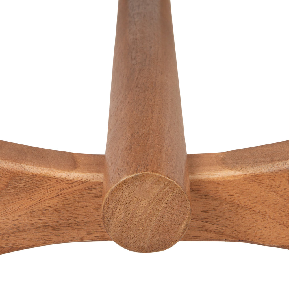 Rowena Interiors Mango Wood Rectangular Dining Table Wishbone Base Seats Six Farmhouse Scandinavian EC2239
