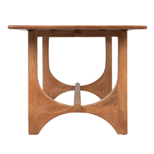 Rowena Interiors Mango Wood Rectangular Dining Table Wishbone Base Seats Six Farmhouse Scandinavian EC2239