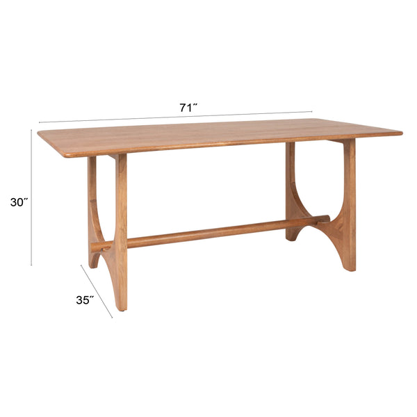 Rowena Interiors Mango Wood Rectangular Dining Table Wishbone Base Seats Six Farmhouse Scandinavian EC2239